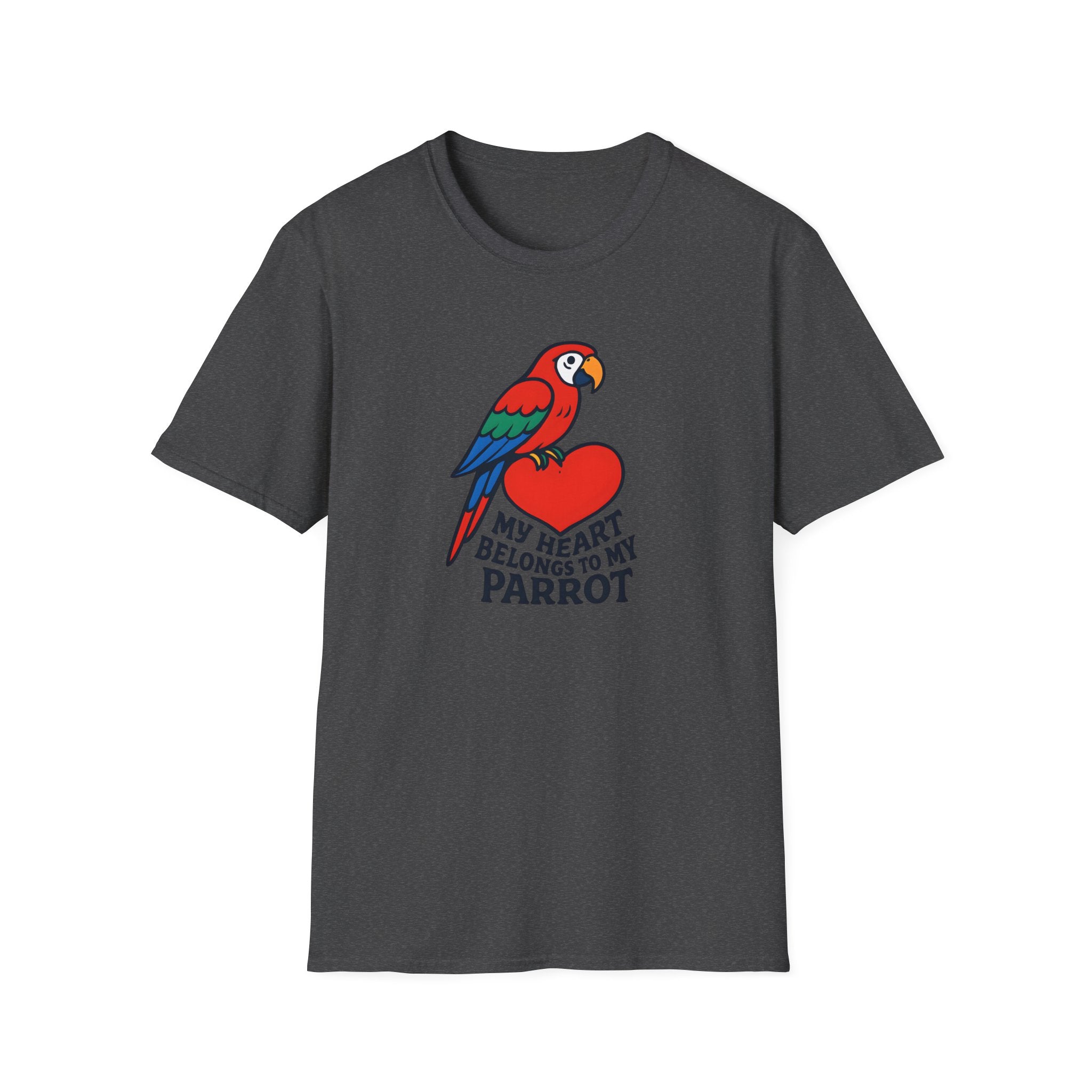 Parrot on Heart T-Shirt