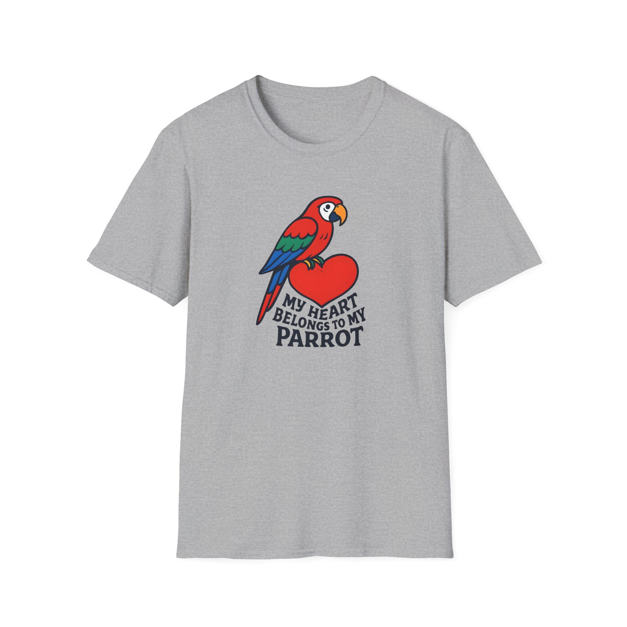 Parrot on Heart T-Shirt