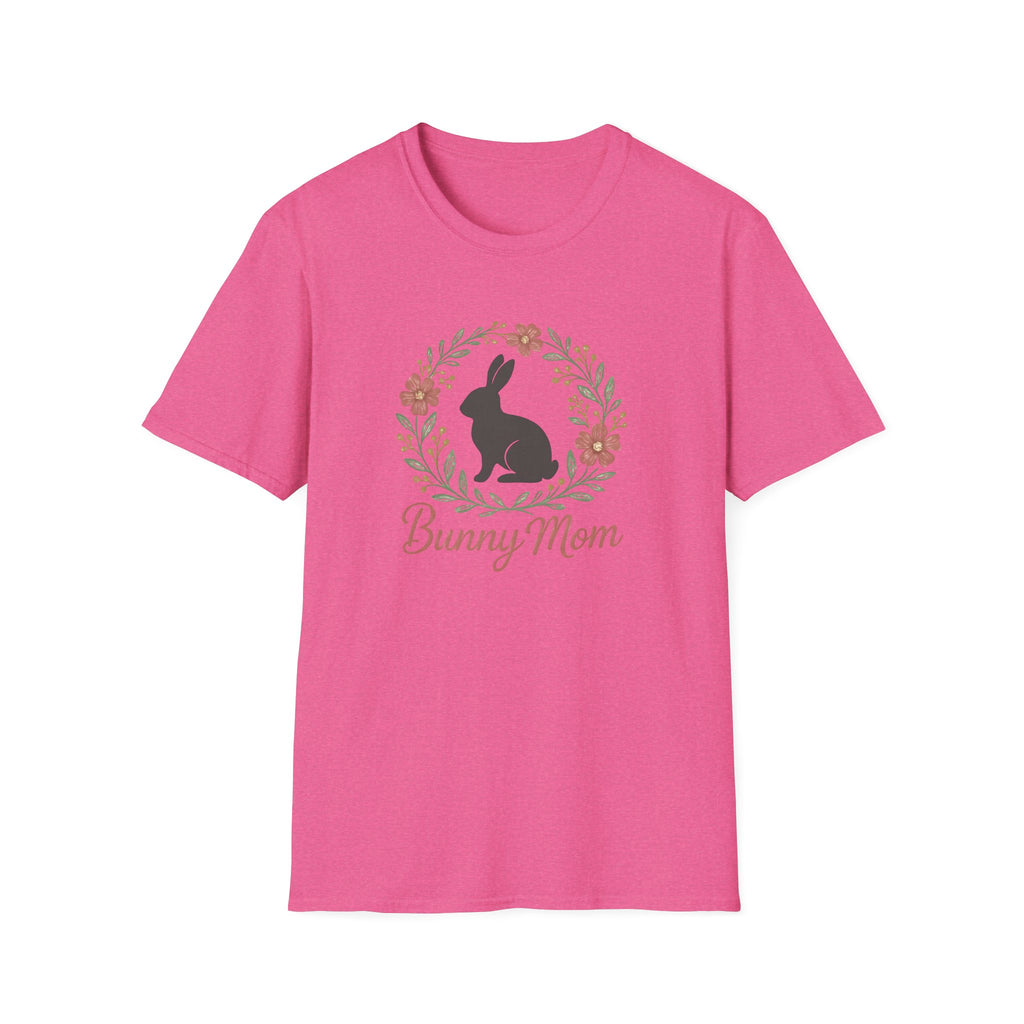 Bunny Mom Floral Wreath T-Shirt